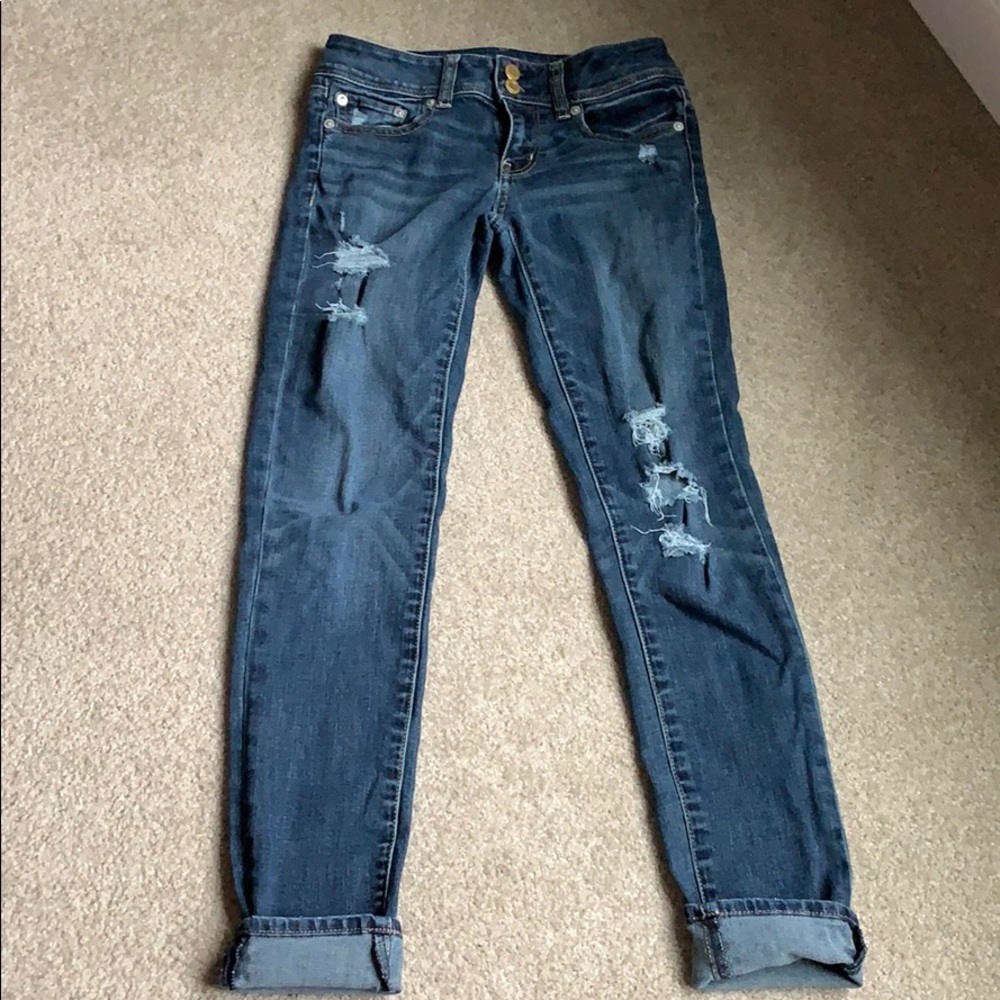 American Eagle skinny crop jeans